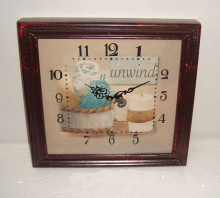 Home Textiles Wood Framed Wall Clock