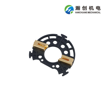 Vehicle air conditioning brush frame warm air motor