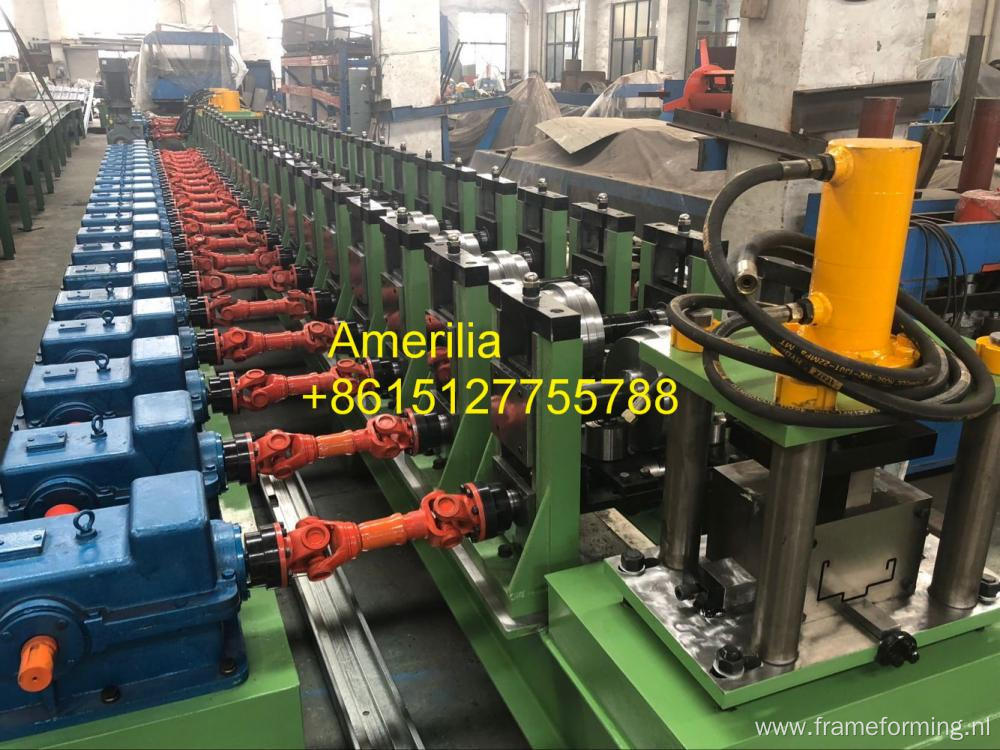 Steel door frame roll forming machine