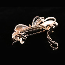 Butterfly flower design fashion crystal bobby pin