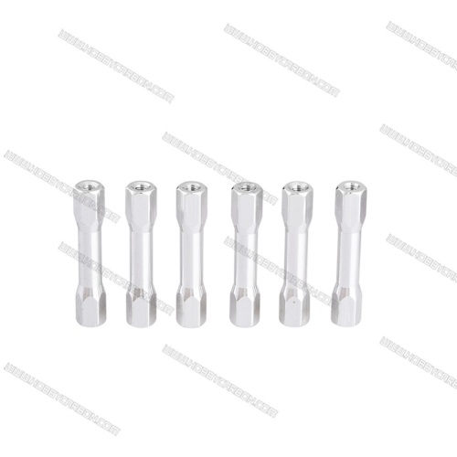M3X6.3X20mm blue color round texture step aluminum standoff