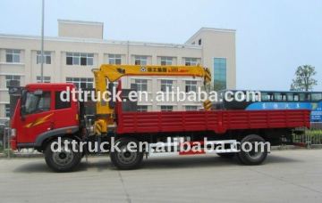 FAW truck mounted 8Ton telescopic boom crane