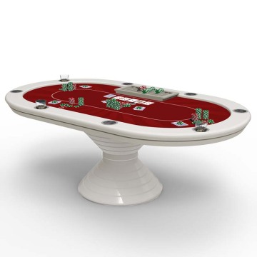 Wooden Foldable Oval Italian Luxury Poker Table for Mahjong and Poker Games