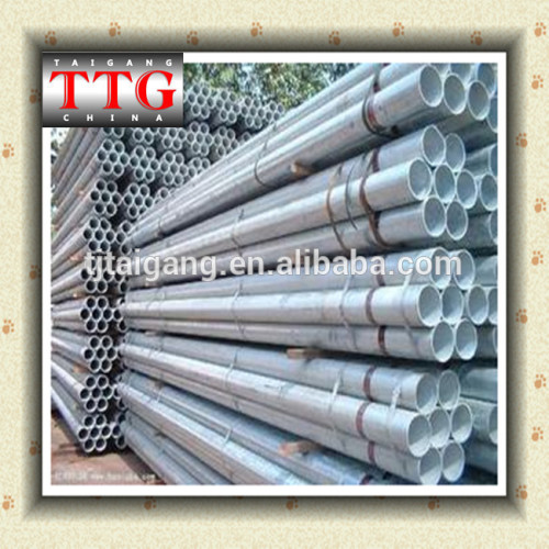 (TTG) ERW Steel Pipe HFW CR HR Round Tube GI HDG Welded HR CR Hot Cold Rolled Steel Round Tube ASTM A500 STK 400 SPSR 400 Q235