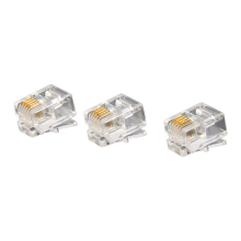 High Quality Gold Plated 6P4C RJ11 Modular Telephone Plug