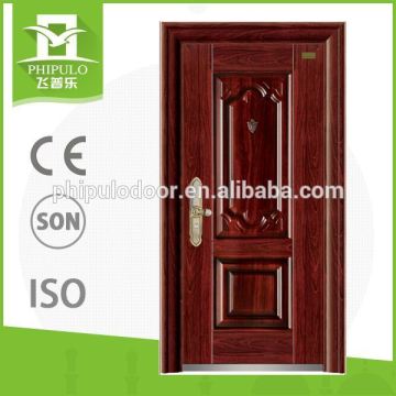 Manufacturer Wholesale Cheap Exterior Security Steel Door/ House Front Door Design