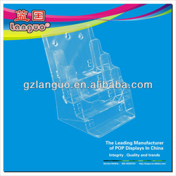 Three-tier acrylic A4 brochure stand/A4 acrylic brochure holders