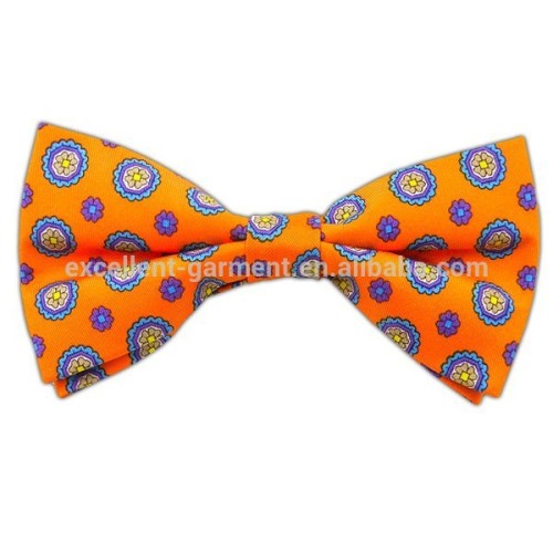 100% silk printed bowtie