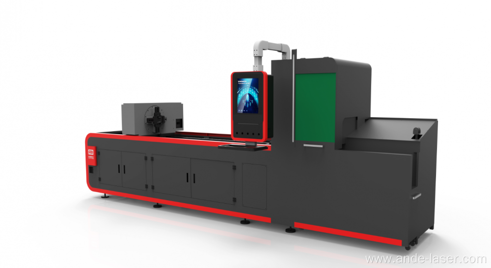 Tube Fiber Laser Cutting Machine For Metal