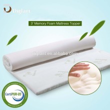 3-inch CertiPUR-US memory foam bamboo mattress topper