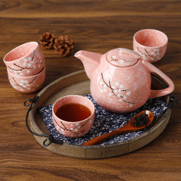 Japanese Style Kung Fu Tea Cup and Saucer Set - Creative Ceramic Tea Ware