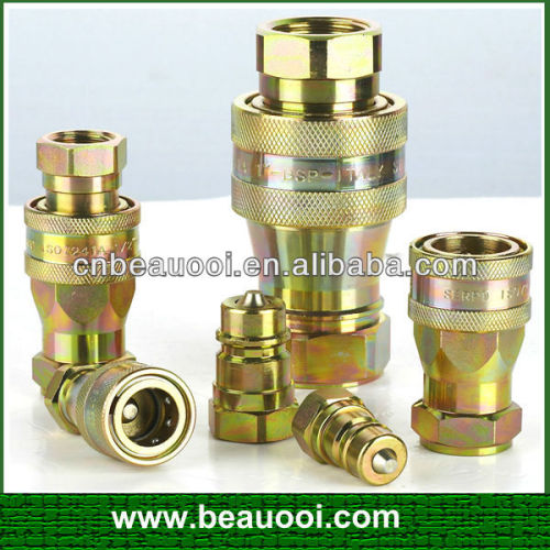 high quality steel double end shut off quick couplings