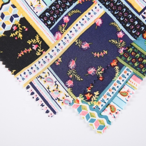 Tessuti per abiti in rayon stampati fantasia personalizzati colorati