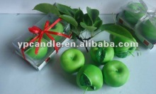Green apple Candle,fruit candle gift set