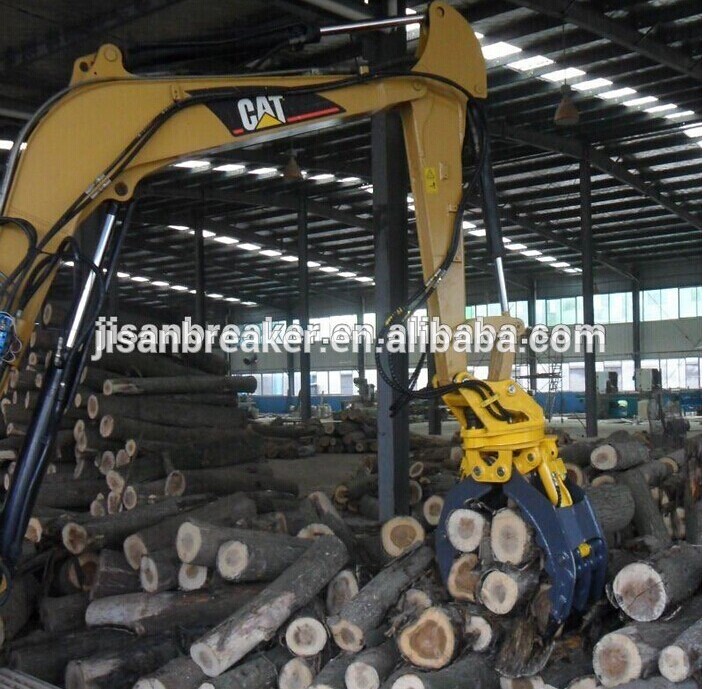 Hydraulic Rotary Wood and Rock Grapple for 7-11tons of Excavator
