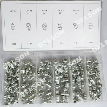Hydraulic grease fitting assortment