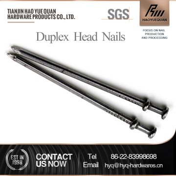 Supply Sharp Diamond Point polished double headed nails