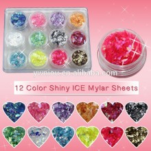 hot sale Sequins 12 mix color irregular shape Nail dazzling flakes