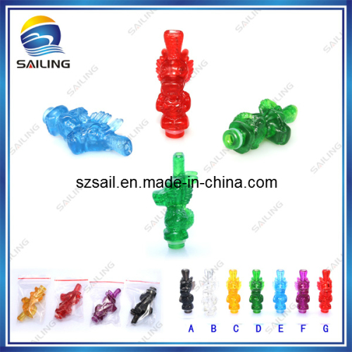 Sailing New Plastic Drip Tip with Fish/Dragon Shapes (510)