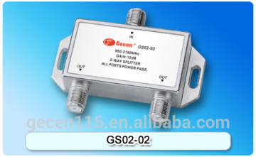 sat splitter 2 way amplifier Splitter GS-02-02