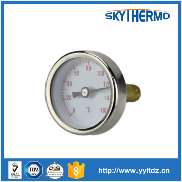 stainless steel 304 material industrial usage dial boiler bimetal thermometer
