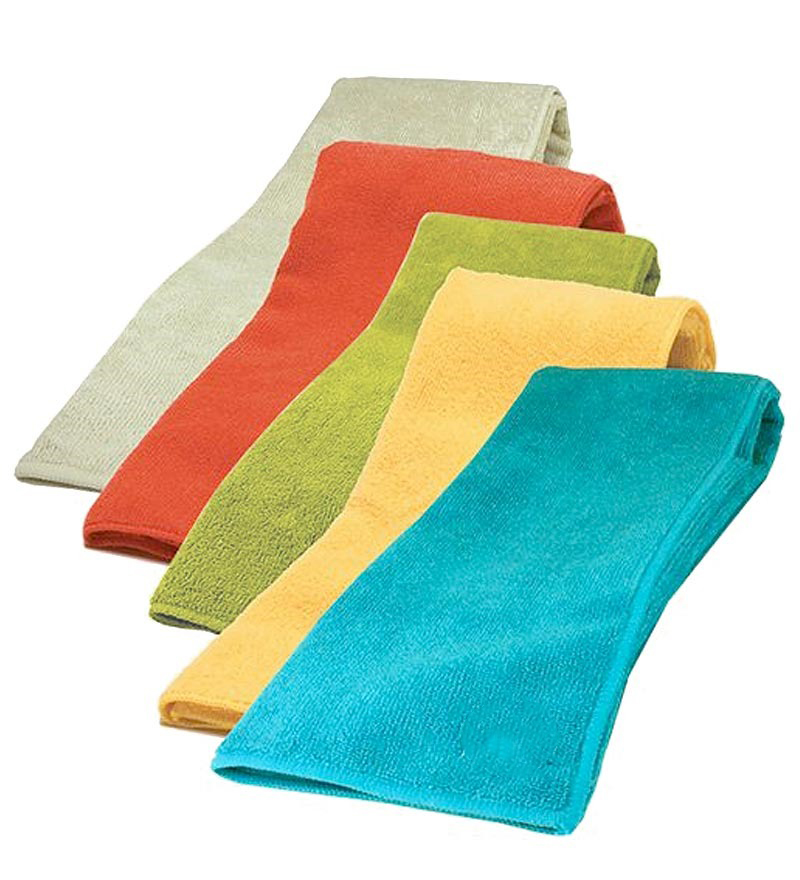 plain dyed microfiber clean cloth towel