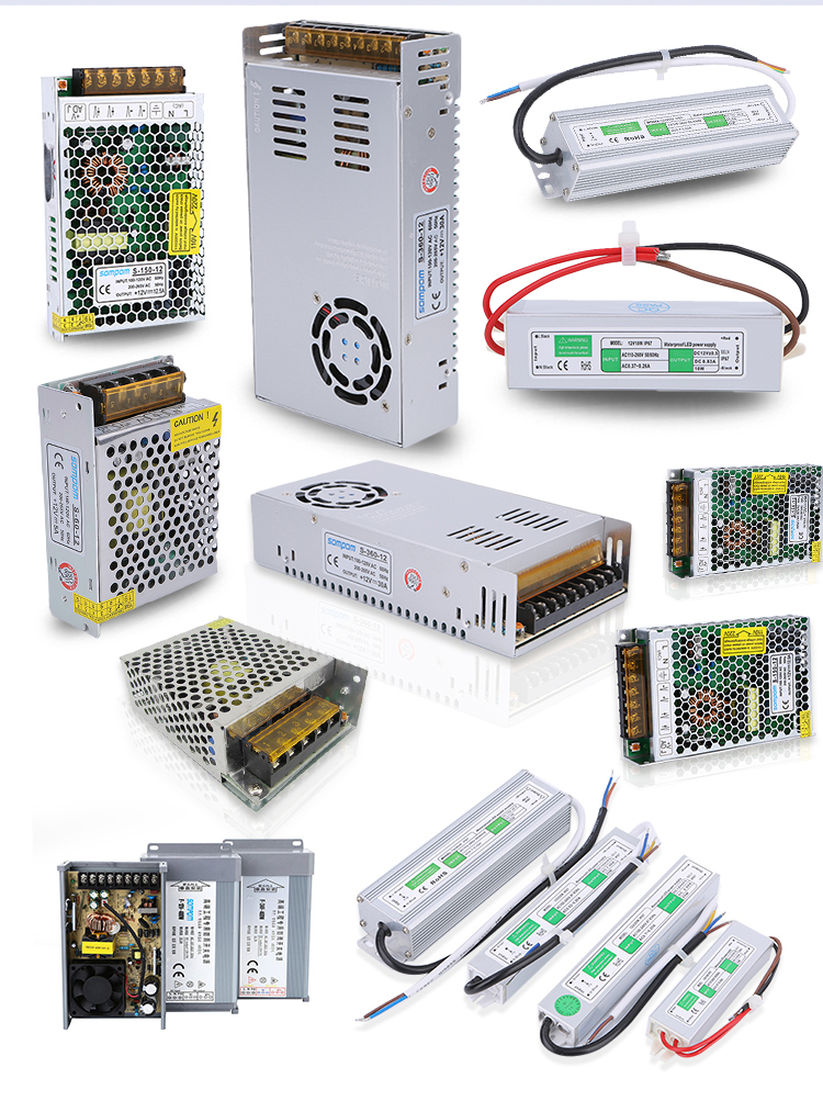 SOMPOM IP67 12V waterproof led power supply 12v 60w led driver