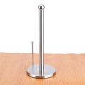 Stainless steel vertical towel holder with non-slip pad