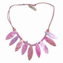 Polished Shell Necklace with Shell as Fastening