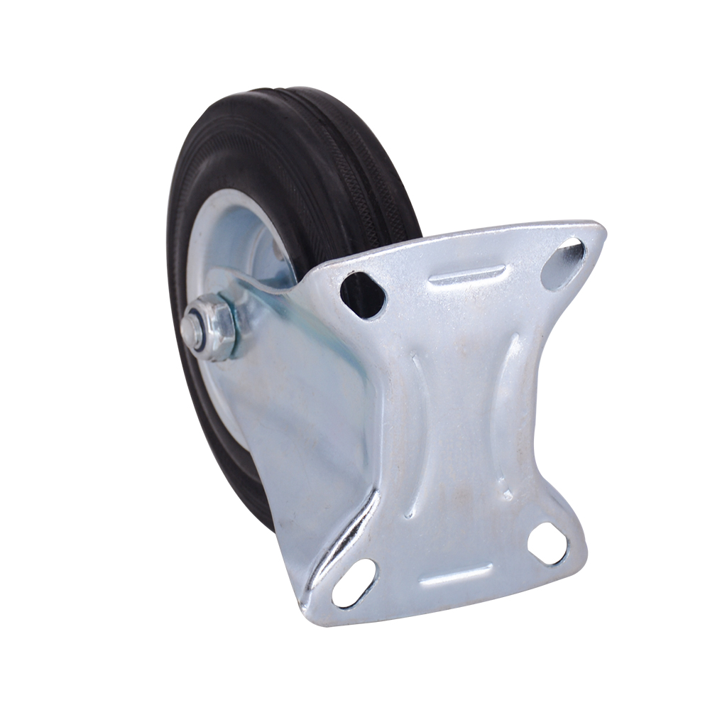 5 Inch Rigid Rubber Caster