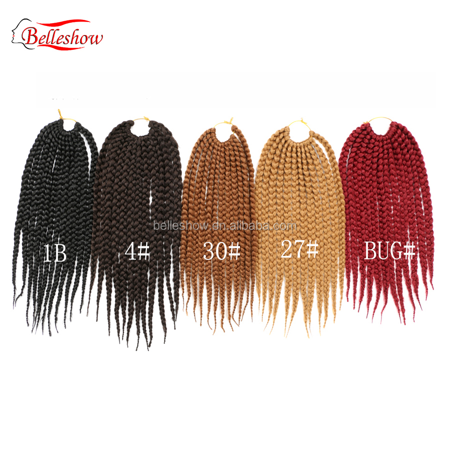 Xin si 14 inch 15 strands  synthetic crochet extension crochet box braid hair crochet senegalese twists  box braids