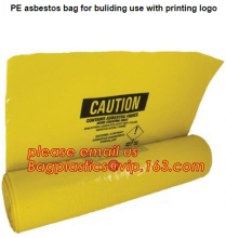 PE asbestos bag for buliding use PE asbestos garbage bag asbestos dedicated garbage bags
