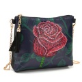 Butterfly Flower Leather Chain Bag Embroidery