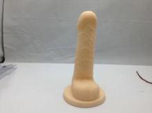 Flesh Silicone Strap On Dildos With Battery , Adult Sex Toy