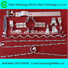 high strength overhead line fitting pole line hardware for adss cable fitting