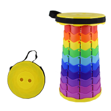 Portable Travel Outdoor Family Camping Rainbow Folding Stool
