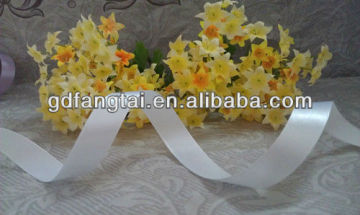 colorful wholesale satin ribbon white