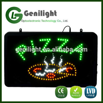 Rectangle Shape Store Window Led Lighting PIZZA Display Sign