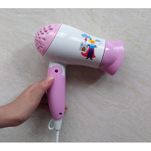 Common Handy Using Electric Hair Blower for Kids