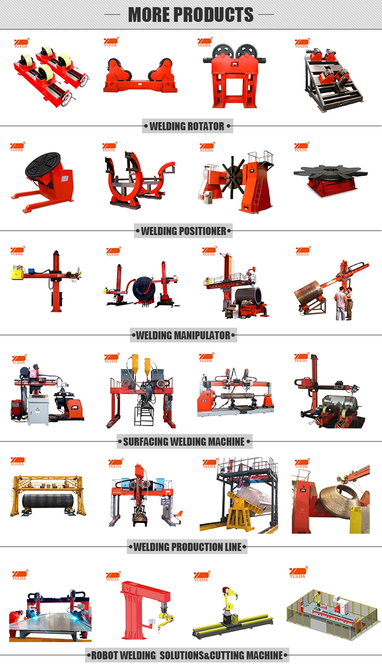Yueda PLC control column boom seams submerge arc automatic pipe welding machine