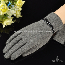 Fashion woolen glove, butterfly decoration , women winter woolen gloves , kinitted wool , winter funny gloves