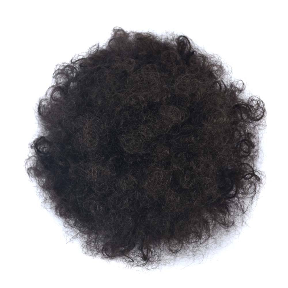 drawstring synthetic hair ponytail and hair bun maker afro curly messy hair bun