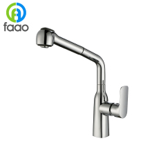 FUAO Brass Material Single Handle UPC Kitchen Faucet