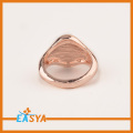 Nya Rose Gold Crystal Cross Finger Ring Design
