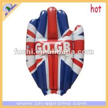 Inflatable England PVC Cheering Hand With Union Jack Flag