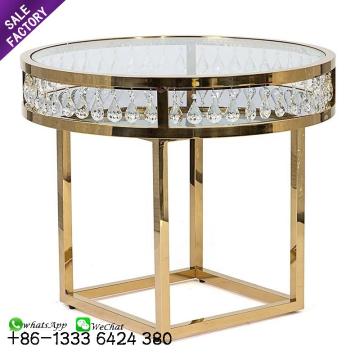  Cheap Wedding Event Furniture Glass Round Cake Decorating Table 