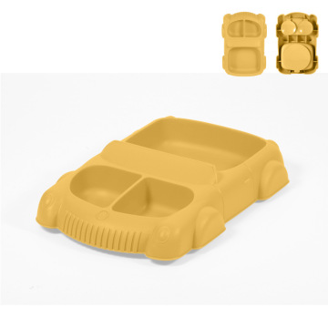 Car-Shaped Silicone Divided Suction Feeding Plate