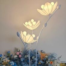 Ironwork lotus lanterns for wedding stage