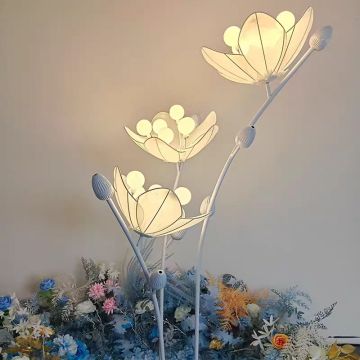 Ironwork lotus lanterns for wedding stage