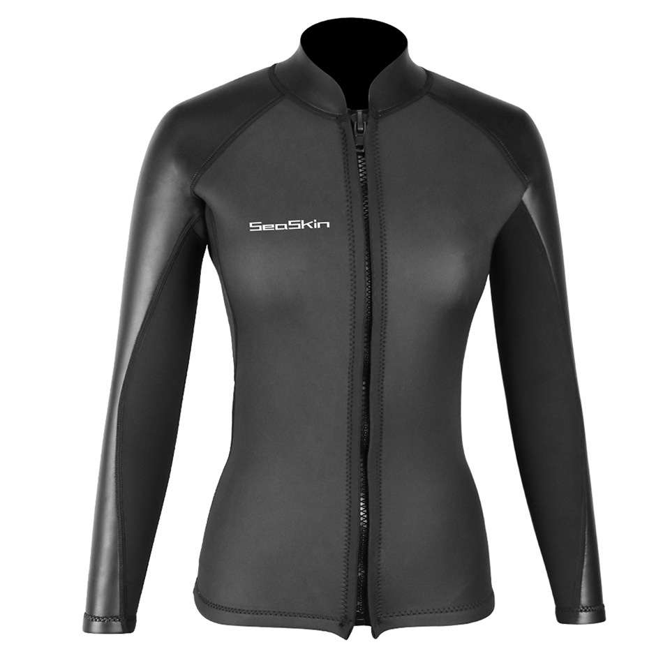 Bờ biển mịn da dài tay phụ nữ Wetsuit